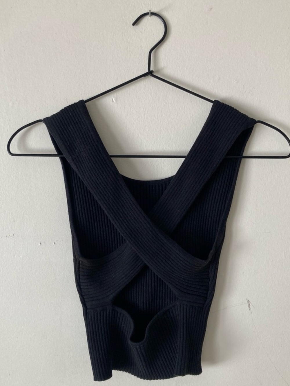 Everlane Black Ribbed Sleeveless Tank